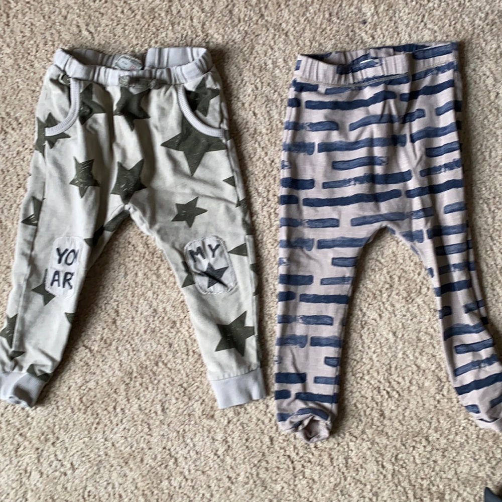 Super cute Zara toddler boy pants (set of 2)